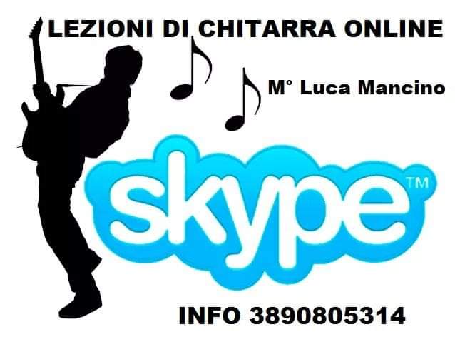 Lezioni di Chitarra online su Skype tel 3890805314