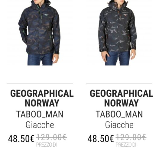 Giacca nuova Geographical Norway