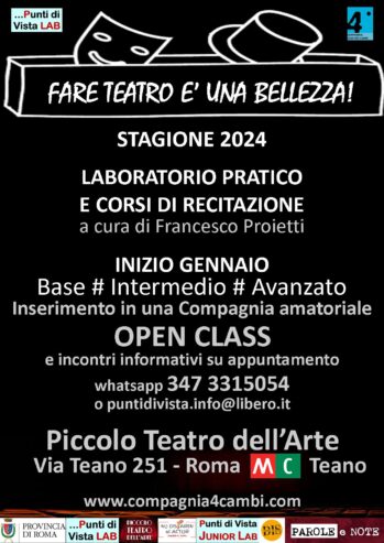 PICCOLO TEATRO DELL’ARTE, CORSI DI TEATRO 2024