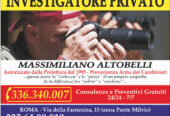 Investigatore Privato Roma Massimiliano Altobelli