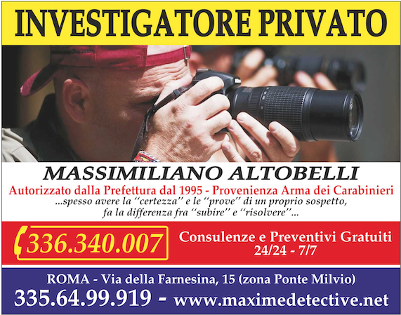 Investigatore Privato Roma Massimiliano Altobelli