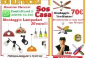 Elettricista installazione lampadari Prenestina