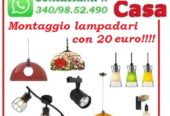 Elettricista installazione lampadari Prenestina