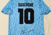 Maglia Lazio 1991/1992 GASCOGNE Autografata