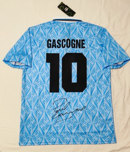 Maglia Lazio 1991/1992 GASCOGNE Autografata