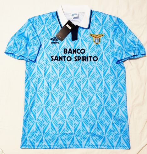 Maglia Lazio 1991/1992 GASCOGNE Autografata