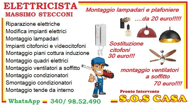 Montaggio lampadario e plafoniere Leroy marlin