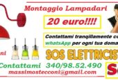 Montaggio lampadario e strisce LED Roma