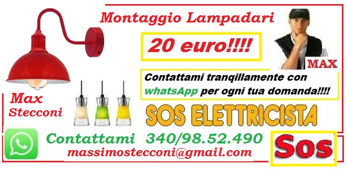 Montaggio lampadario e strisce LED Roma