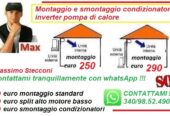 Smontaggio condizionatori pompa di calore Roma