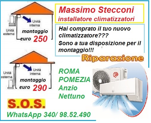 Smontaggio condizionatori pompa di calore Roma