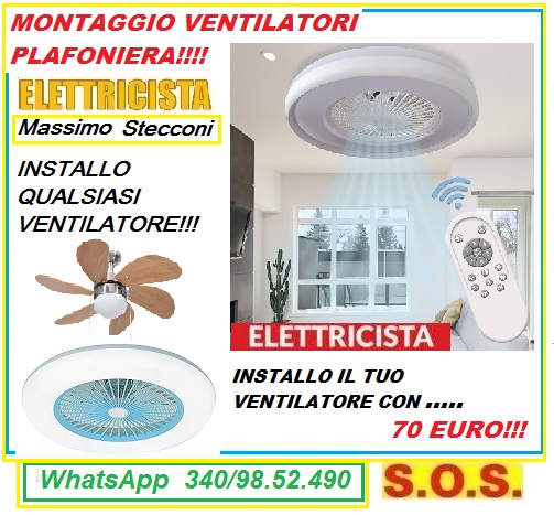 Lampadari e plafoniere elettricista Massimo Stecco